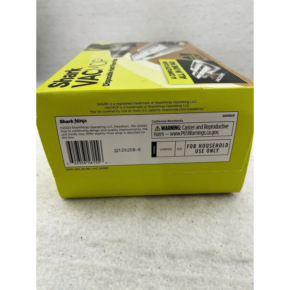 Shark VacMop Vac Mop Disposable Hard Floor Refill Pads 1 Box (10 Count)
